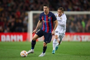 Robert Lewandowski-Luka Modric-Barcelona-Real Madrid-semifinal-Copa del Rey-2023