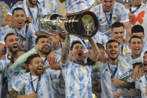 Lionel Messi-Campeon Copa America 2021-argentina-brasil