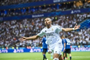 Kylian Mbappe-Real Madrid-Atalanta-uefa-super-copa-2024