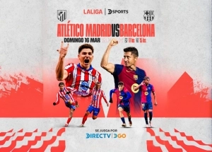 Directv-Atletico de Madrid vs Barcelona LaLiga Fecha 28-Portada