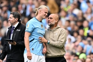 Erling Haaland-Pep Guardiola-Manchester City-Ipswich-Premier League-2024