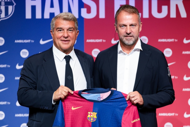 Fc Barcelona-unveil-new-head-coach-hansi-flick