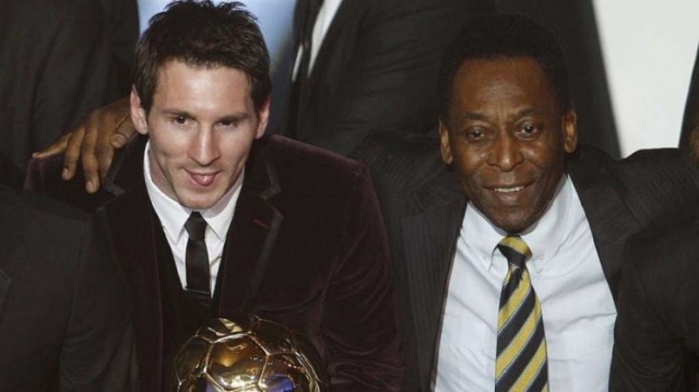 Pele y Messi